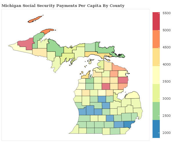 Michigan Social Security Statistics